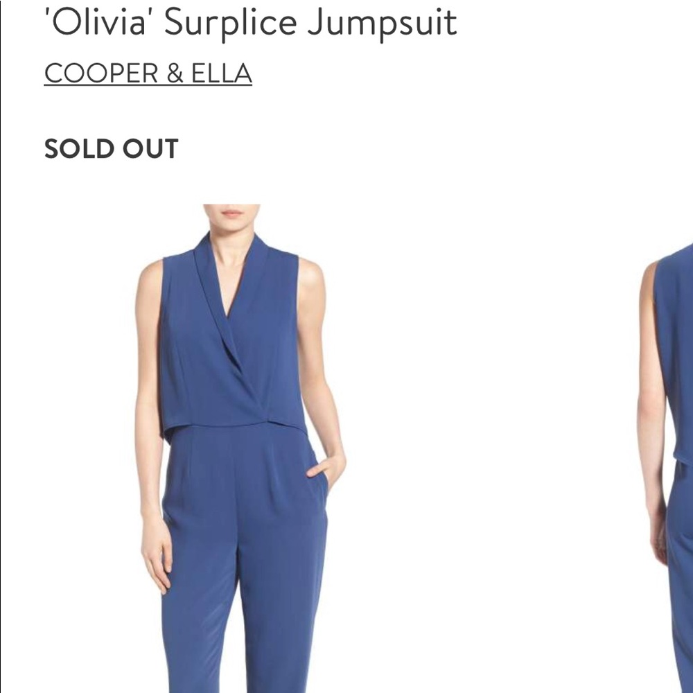 Cooper & Ella Blue Size S Jumpsuit only worn ONCE